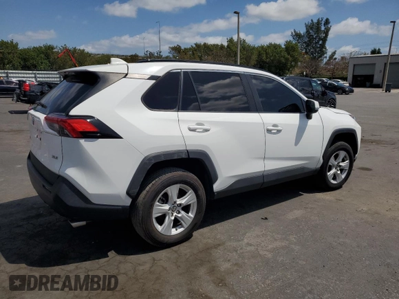 2021 Toyota RAV4 XLE with VIN 2T3W1RFV9MW166971, listed as a Copart auction lot 52300085 with 43,178 mi miles and Salvage Title. Bid and sale history available at carsss.com. Image 3.