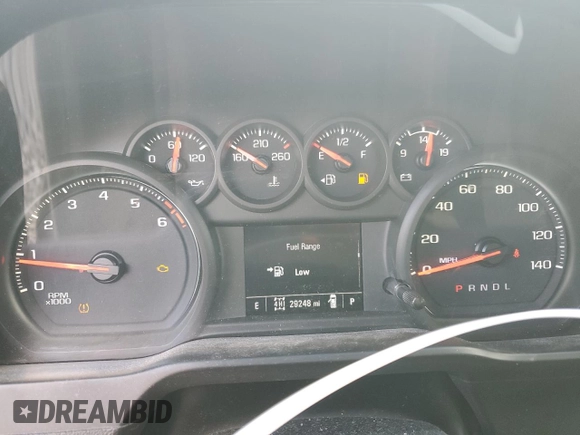 2021 Chevrolet Silverado 1500 Custom with VIN 3GCPYBEH8MG162087, listed as a Copart auction lot 59686794 with 29,248 mi miles and Salvage Title. Bid and sale history available at DreamBid. Image 9.