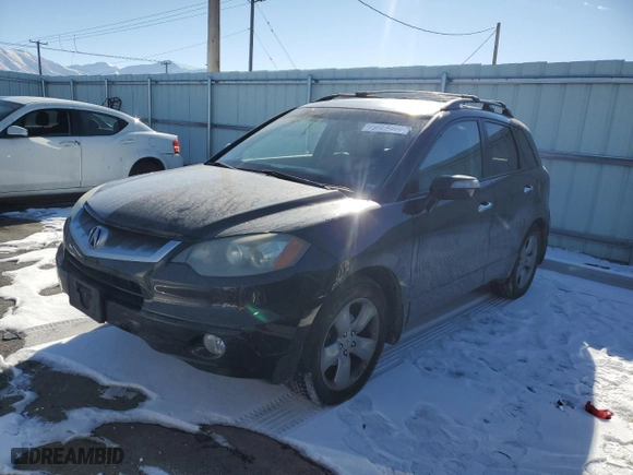 2009 Acura RDX Tech Pkg with VIN 5J8TB18599A000066, listed as a Copart auction lot 43187595 with 194,941 mi miles and Salvage Title. Bid and sale history available at carsss.com. Image 1.