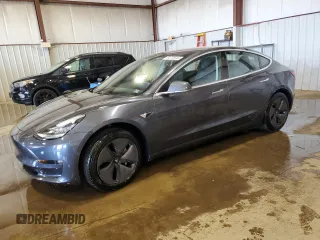 2018 Tesla Model 3 Long Range Battery with VIN 5YJ3E1EA6JF025848, listed as a Copart auction lot 54775545 with 51,714 mi miles and Salvage Title. Bid and sale history available at DreamBid. Image 1.