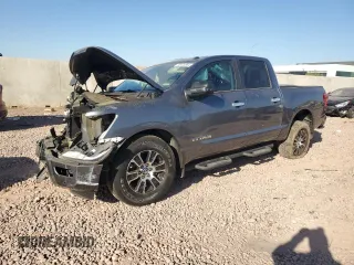 2021 Nissan Titan SV with VIN 1N6AA1EF5MN532371, listed as a Copart auction lot 83470584 with 32,852 mi miles and Salvage Title. Bid and sale history available at DreamBid. Image 1.