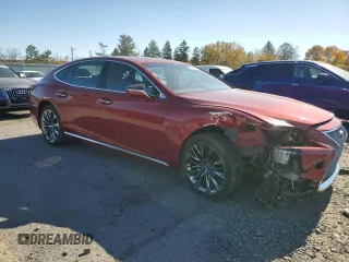 2018 Lexus LS with VIN JTHC51FF8J5003277, listed as a Copart auction lot 77410384 with 36,068 mi miles and Salvage Title. Bid and sale history available at carsss.com. Image 4.