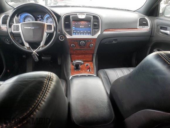 2014 Chrysler 300 with VIN 2C3CCAAG0EH203709, listed as a Copart auction lot 50055075 with 161,043 mi miles and Salvage Title. Bid and sale history available at carsss.com. Image 8.