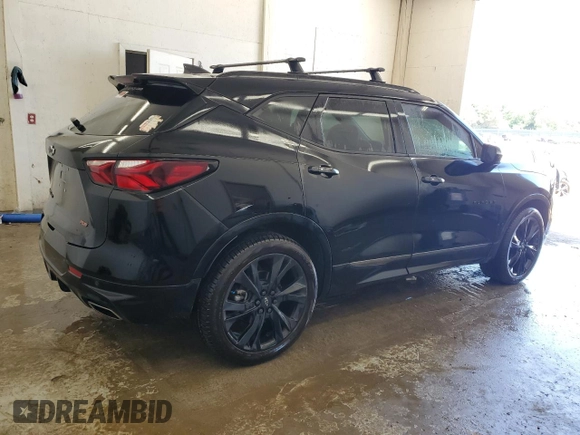 2019 Chevrolet Blazer RS with VIN 3GNKBJRS7KS679698, listed as a Copart auction lot 61201795 with 74,261 mi miles and Salvage title. Bid and sale history available at DreamBid. Image 3.