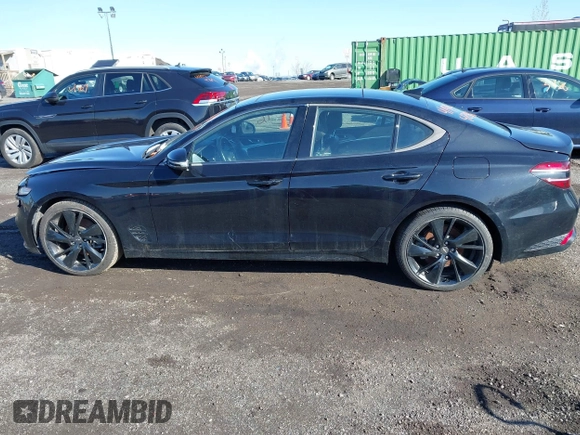 2023 Genesis G70 2.0T z VIN KMTG34TA8PU110168, wystawiony jako IAAI lot #41924246 z przebiegiem 117 927 mil mil oraz . Historia ofert i sprzedaży dostępna na DreamBid. Obrazek 14.