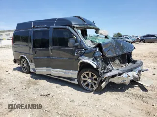 2014 GMC Savana Cargo Van Upfitter with VIN 1GDS7DC48E1164054, listed as a Copart auction lot 52157884 with 0 mi miles and Salvage Title. Bid and sale history available at carsss.com. Image 4.