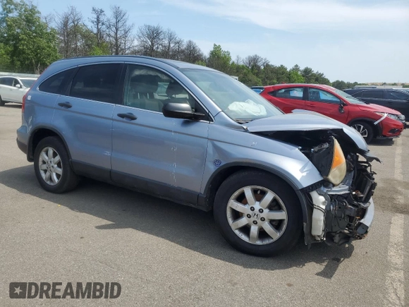 2007 Honda CR-V EX with VIN JHLRE48587C089036, listed as a Copart auction lot 59877015 with 143,329 mi miles and Salvage title. Bid and sale history available at DreamBid. Image 4.