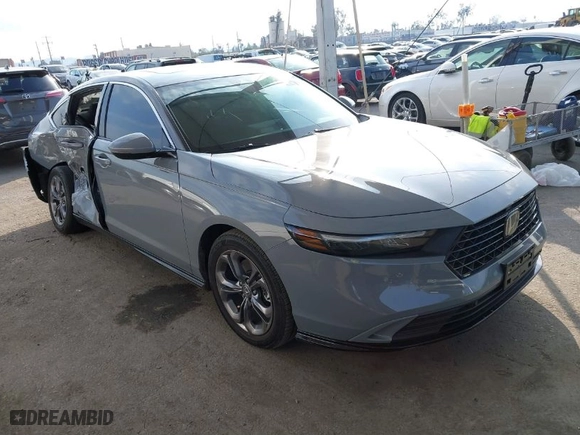 2023 Honda Accord Hybrid EX-L with VIN 1HGCY2F66PA007618, listed as a IAAI auction lot 41468288 with 34,540 mi miles. Bid and sale history available at carsss.com. Image 1.