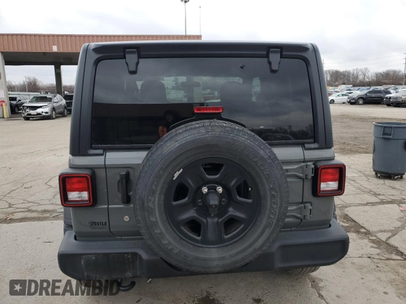 2018 Jeep Wrangler Sport S with VIN 1C4GJXAG0JW276564, listed as a Copart auction lot 85722374 with 58,049 mi miles and Salvage title. Bid and sale history available at DreamBid. Image 6.