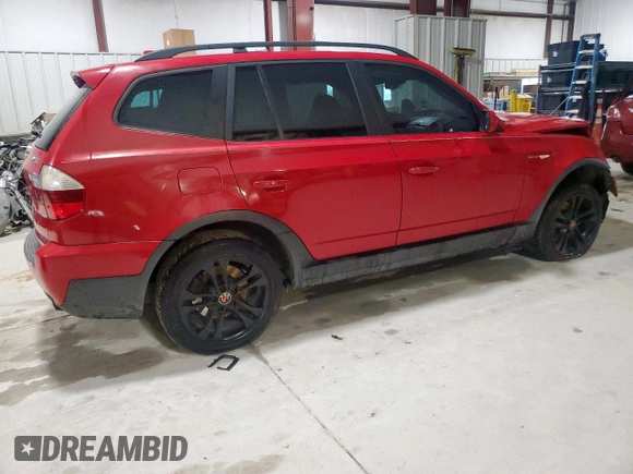 2007 BMW X3 3.0si with VIN WBXPC934X7WF04450, listed as a Copart auction lot 55164075 with 134,911 mi miles and Salvage title. Bid and sale history available at DreamBid. Image 3.