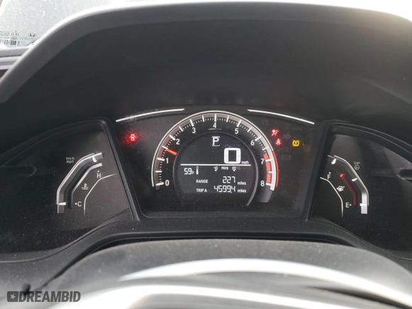 2017 Honda Civic Coupe LX-P with VIN 2HGFC4B09HH300585, listed as a Copart auction lot 43474435 with 45,994 mi miles and Salvage Title. Bid and sale history available at carsss.com. Image 9.