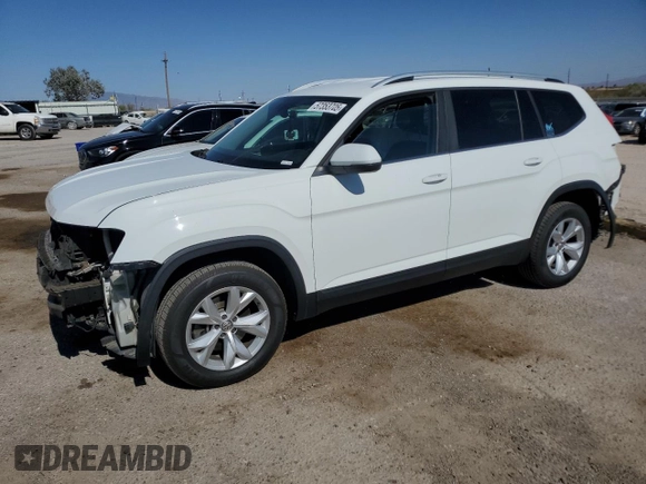 2019 Volkswagen Atlas SE with VIN 1V2DR2CA2KC533880, listed as a Copart auction lot 57353705 with 104,110 mi miles and Salvage title. Bid and sale history available at DreamBid. Image 1.