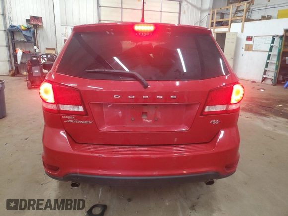 2016 Dodge Journey R/T with VIN 3C4PDCEG1GT172173, listed as a Copart auction lot 59666825 with 152,700 mi miles and Salvage title. Bid and sale history available at DreamBid. Image 6.