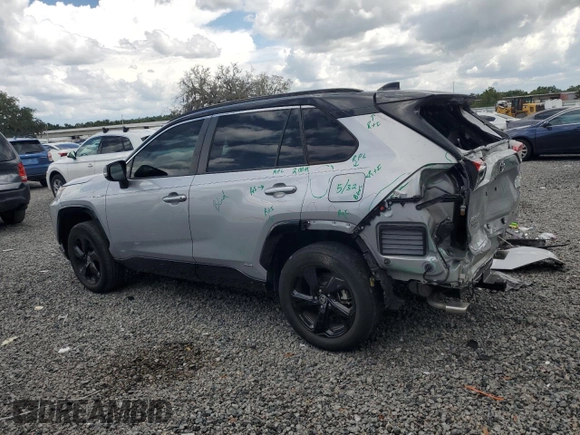 2021 Toyota RAV4 Hybrid XSE with VIN 2T3E6RFVXMW020561, listed as a Copart auction lot 64822005 with 39,434 mi miles and Salvage title. Bid and sale history available at DreamBid. Image 2.