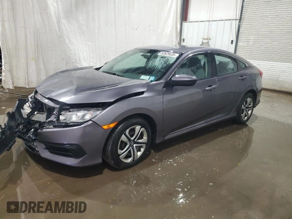2017 Honda Civic Sedan LX with VIN 19XFC2F50HE204199, listed as a Copart auction lot 52629635 with 42,897 mi miles and Salvage Title. Bid and sale history available at carsss.com. Image 1.