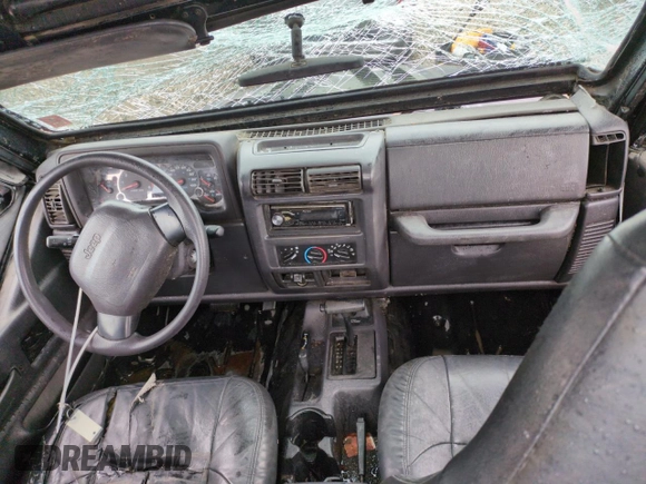 2002 Jeep Wrangler X with VIN 1J4FA39S42P747330, listed as a Copart auction lot 45536485 with 157,289 mi miles and Salvage Title. Bid and sale history available at carsss.com. Image 8.