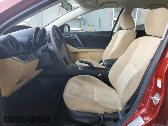 2010 Mazda 3 i Touring with VIN JM1BL1SF9A1133245, listed as a Copart auction lot 55726585 with 129,842 mi miles and Salvage Title. Bid and sale history available at DreamBid. Image 7.