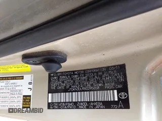 2011 Toyota Prius I with VIN JTDKN3DU9B0295658, listed as a IAAI auction lot 42235928 with 145,329 mi miles and . Bid and sale history available at DreamBid. Image 9.