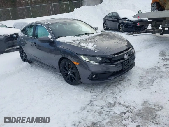 2020 Honda Civic Sedan Sport with VIN 19XFC2F80LE211785, listed as a IAAI auction lot 41557018 with 110,926 mi miles. Bid and sale history available at carsss.com. Image 1.