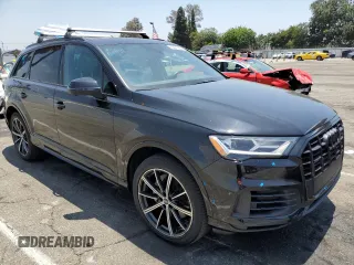 2021 Audi Q7 Premium Plus with VIN WA1LXAF70MD013214, listed as a Copart auction lot 59407865 with 48,834 mi miles and Salvage title. Bid and sale history available at DreamBid. Image 4.