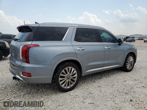 2020 Hyundai Palisade Limited with VIN KM8R5DHE7LU076579, listed as a Copart auction lot 55016735 with 87,034 mi miles and Clean title. Bid and sale history available at DreamBid. Image 3.