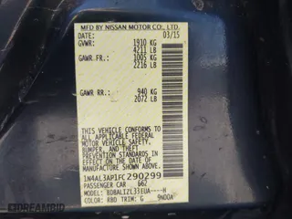 2015 Nissan Altima 2.5 S with VIN 1N4AL3AP1FC290299, listed as a IAAI auction lot 42049687 with 125,864 mi miles. Bid and sale history available at carsss.com. Image 9.
