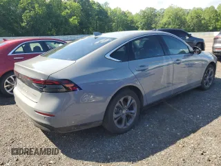 2025 Honda Accord EX-L with VIN 1HGCY2F61SA039210, listed as a Copart auction lot 55132285 with 1,977 mi miles and Salvage title. Bid and sale history available at DreamBid. Image 3.