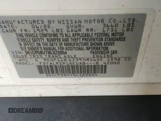 2022 Nissan Kicks S z VIN 3N1CP5BV7NL522054, wystawiony jako IAAI lot #42445264 z przebiegiem 42 648 mil mil oraz . Historia ofert i sprzedaży dostępna na DreamBid. Obrazek 9.