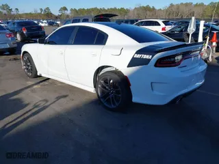 2021 Dodge Charger R/T with VIN 2C3CDXCT4MH527481, listed as a IAAI auction lot 41433869 with 96228 miles. Bid and sale history available at carsss.com. Image 3.