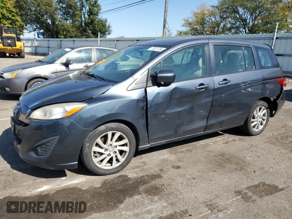 2012 Mazda 5 Sport with VIN JM1CW2BL4C0139163, listed as a Copart auction lot 75521794 with 211,595 mi miles and Salvage Title. Bid and sale history available at DreamBid. Image 1.