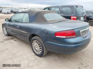 2002 Chrysler Sebring Limited with VIN 1C3EL65R72N201668, listed as a IAAI auction lot 41018612 with 143,931 mi miles. Bid and sale history available at carsss.com. Image 3.