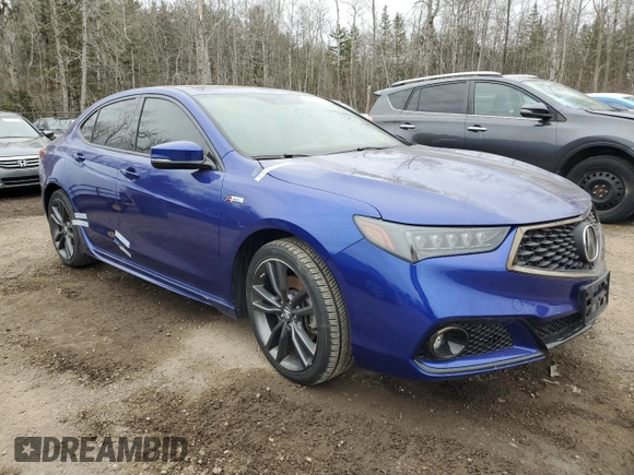 2019 Acura TLX w/A-Spec Pkg with VIN 19UUB3F65KA800333, listed as a Copart auction lot 50603685 with 76,762 mi miles and Clean title. Bid and sale history available at DreamBid. Image 4.