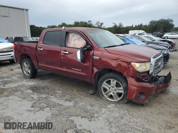 2008 Toyota Tundra Limited z VIN 5TBEV58168S476322, wystawiony jako Copart lot #74685404 z przebiegiem 282 193 mil mil oraz Szkoda całkowita • Salvage title. Historia ofert i sprzedaży dostępna na DreamBid. Obrazek 4.