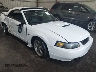 2003 Ford Mustang GT Deluxe with VIN 1FAFP45XX3F444366, listed as a IAAI auction lot 42547495 with 152,144 mi miles and . Bid and sale history available at DreamBid. Image 1.