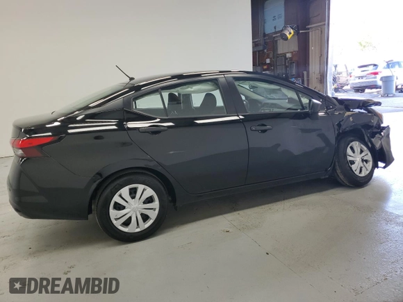 2024 Nissan Versa S with VIN 3N1CN8DVXRL906551, listed as a Copart auction lot 52995055 with 14,189 mi miles and Salvage Title. Bid and sale history available at carsss.com. Image 3.