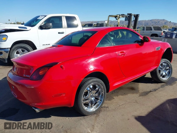 2003 Lexus SC 430 with VIN JTHFN48Y430048651, listed as a IAAI auction lot 41652361 with 149,346 mi miles and . Bid and sale history available at DreamBid. Image 4.