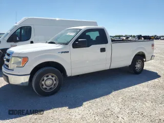 2014 Ford F-150 XL with VIN 1FTNF1CF7EKD18686, listed as a Copart auction lot 48389175 with 133,018 mi miles and Salvage Title. Bid and sale history available at carsss.com. Image 1.