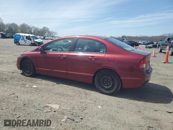 2008 Honda Civic LX with VIN 1HGFA16558L018019, listed as a Copart auction lot 54498205 with 219,956 mi miles and Clean Title. Bid and sale history available at DreamBid. Image 2.