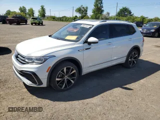 2022 Volkswagen Tiguan SEL R-Line with VIN 3VV4B7AXXNM097441, listed as a Copart auction lot 69661604 with 93,332 mi miles and Non Repairable. Bid and sale history available at carsss.com. Image 1.