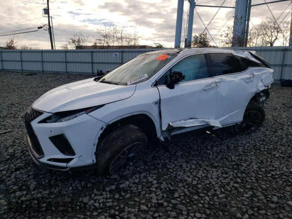 2021 Lexus RX with VIN 2T2YZMDA0MC262000, listed as a Copart auction lot 81985884 with 82,437 mi miles and Salvage Title. Bid and sale history available at carsss.com. Image 1.