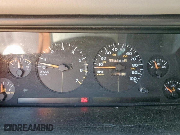 1995 Jeep Grand Cherokee Laredo z VIN 1J4FX58S9SC534442, wystawiony jako Copart lot #61233725 z przebiegiem 363 688 mil mil oraz Szkoda całkowita • Salvage title. Historia ofert i sprzedaży dostępna na DreamBid. Obrazek 9.