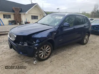 2017 BMW X3 xDrive28i with VIN 5UXWX9C55H0T14187, listed as a Copart auction lot 55049325 with 173,346 mi miles and Salvage Title. Bid and sale history available at DreamBid. Image 1.