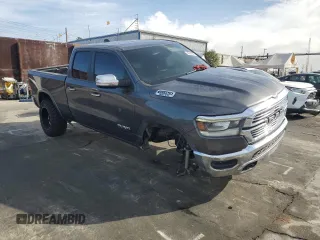 2020 Ram 1500 Laramie with VIN 1C6SRFDT1LN263036, listed as a Copart auction lot 48560655 with 130,923 mi miles and Salvage Title. Bid and sale history available at carsss.com. Image 4.