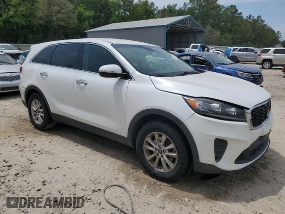 2019 Kia Sorento LX z VIN 5XYPG4A55KG491450, wystawiony jako Copart lot #53295675 z przebiegiem 83 042 mil mil oraz Nie do naprawy • Non repairable. Historia ofert i sprzedaży dostępna na DreamBid. Obrazek 4.