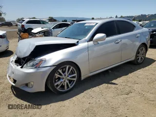 2007 Lexus IS 350 with VIN JTHBE262775017193, listed as a Copart auction lot 62695415 with 185,378 mi miles and Salvage title. Bid and sale history available at DreamBid. Image 1.