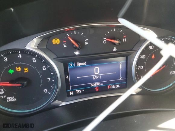 2019 Chevrolet Equinox LT with VIN 3GNAXKEV2KL388751, listed as a Copart auction lot 48855975 with 52,676 mi miles and Salvage Title. Bid and sale history available at carsss.com. Image 9.
