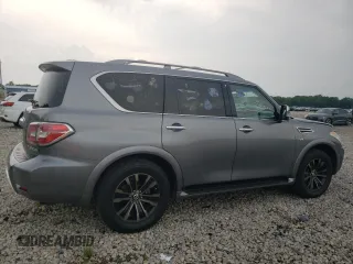 2017 Nissan Armada Platinum with VIN JN8AY2NF5H9303146, listed as a Copart auction lot 56524074 with 64,541 mi miles and Salvage Title. Bid and sale history available at carsss.com. Image 3.