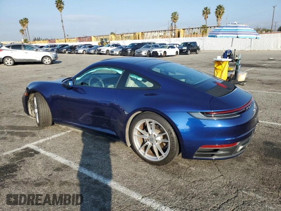 2022 Porsche 911 Carrera with VIN WP0AA2A99NS205256, listed as a Copart auction lot 43082515 with 21,682 mi miles and Salvage Title. Bid and sale history available at carsss.com. Image 2.