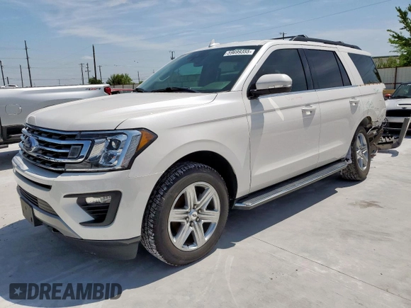 2018 Ford Expedition XLT with VIN 1FMJU1JTXJEA67972, listed as a Copart auction lot 59699355 with 78,617 mi miles and Salvage title. Bid and sale history available at DreamBid. Image 1.