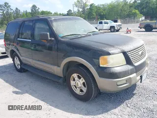 2003 Ford Expedition Eddie Bauer z VIN 1FMRU17W13LA69547, wystawiony jako IAAI lot #42179688 z przebiegiem 224 348 mil mil oraz . Historia ofert i sprzedaży dostępna na DreamBid. Obrazek 1.
